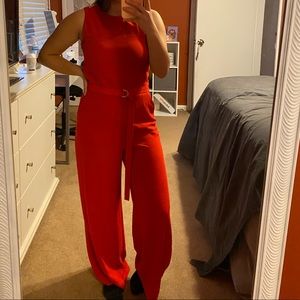 Michael kors red jumpsuit